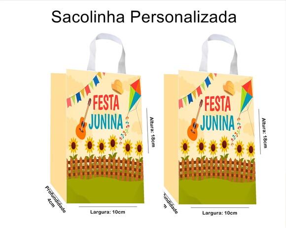 Sacolinha Personalizada Festa Junina / Arraia
