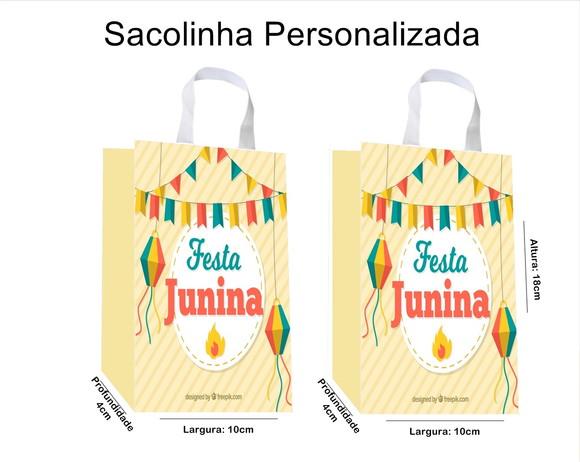 Sacolinha Personalizada Festa Junina / Arraia