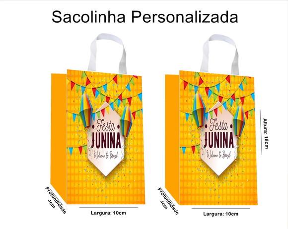 Sacolinha Personalizada Festa Junina / Arraia
