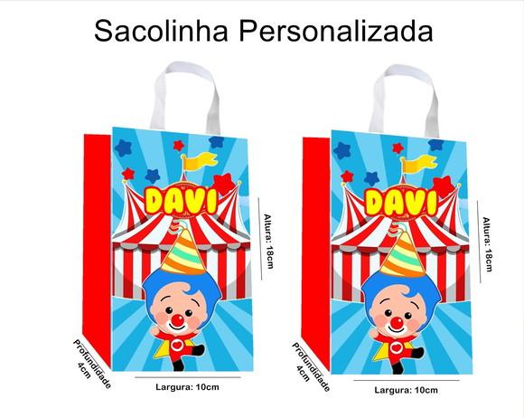Sacolinha Personalizada Palhaço Plim Plim
