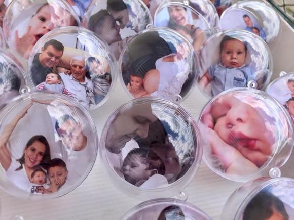 Bolinha de Natal Personalizada com Foto