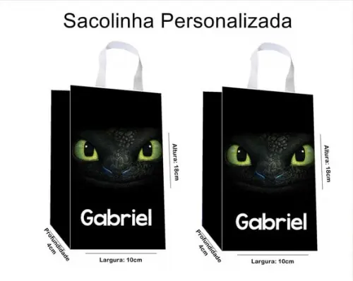 Sacolinha Personalizada Como Treinar o Seu Dragão