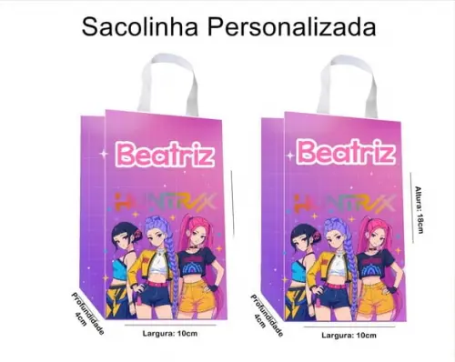 Sacolinha Personalizada Guerreiras do K-pop