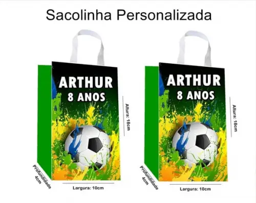 Sacolinha Personalizada Copa do Mundo Brasil