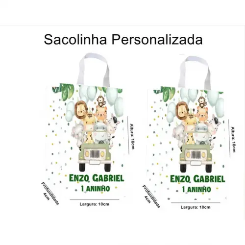 Sacolinha Personalizada Safari