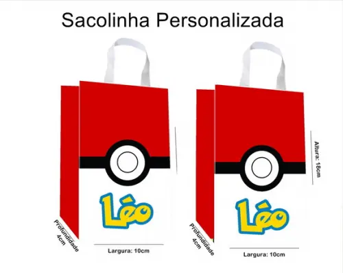 Sacolinha Personalizada Pokemon