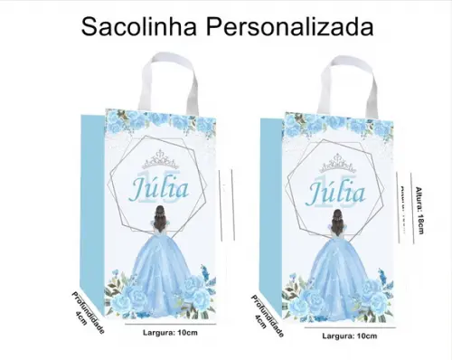Sacolinha Personalizada Festa 15 Anos