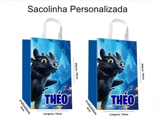 Sacolinha Personalizada Como Treinar o Seu Dragão