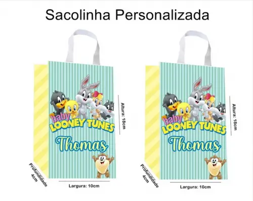 Sacolinha Personalizada Baby Looney Tunes