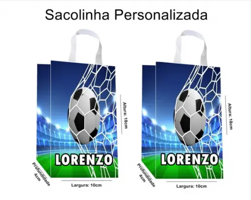 Sacolinha Personalizada Futebol