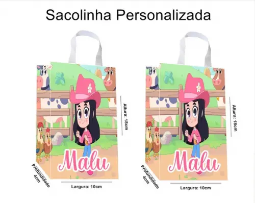 Sacolinha Personalizada Turma da Boiadeirinha