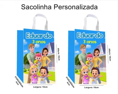 Sacolinha Personalizada Bebefinn