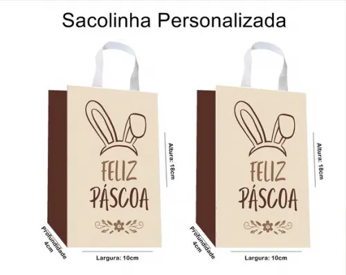 Sacolinha Personalizada Páscoa