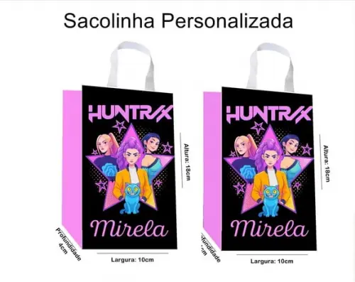 Sacolinha Personalizada Guerreiras do K-pop