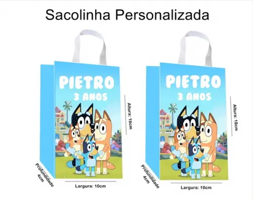 Sacolinha Personalizada Bluey