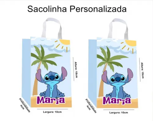 Sacolinha Personalizada Stitch