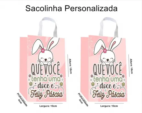 Sacolinha Personalizada Páscoa