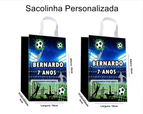 Sacolinha Personalizada Futebol