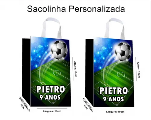 Sacolinha Personalizada Futebol