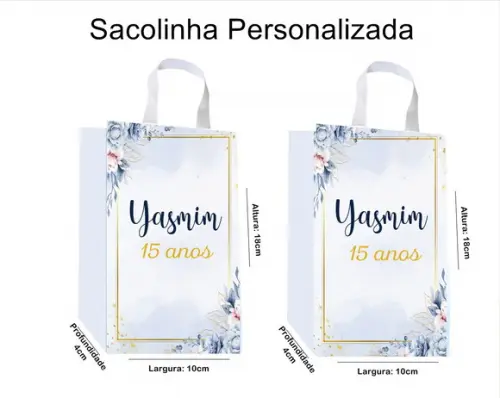 Sacolinha Personalizada Festa 15 Anos