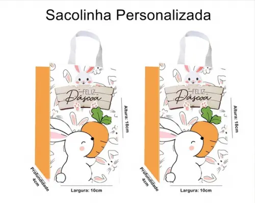 Sacolinha Personalizada Páscoa