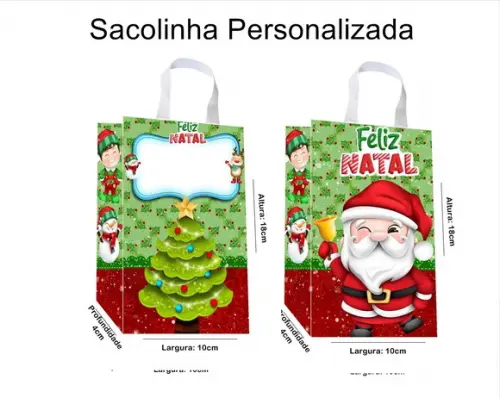 Sacolinha Personalizada Natal