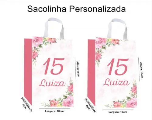Sacolinha Personalizada Festa 15 Anos