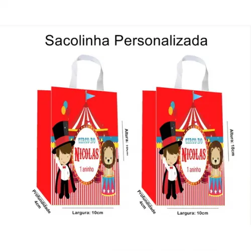 Sacolinha Personalizada Circo