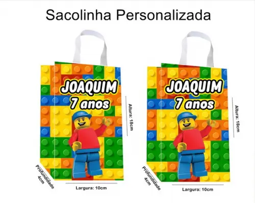 Sacolinha Personalizada Lego