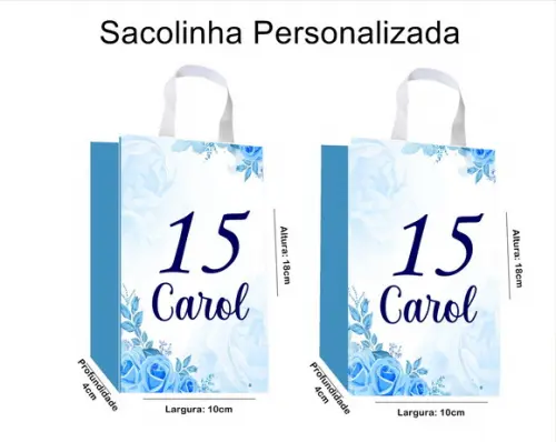 Sacolinha Personalizada Festa 15 Anos