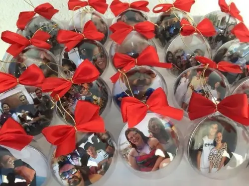 Bolinha de Natal Personalizada com Foto
