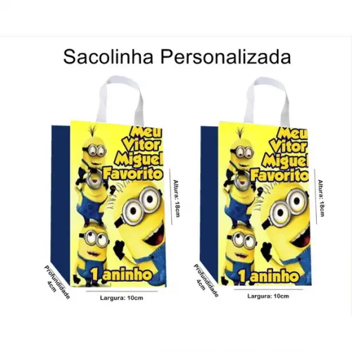 Sacolinha Personalizada Minnions