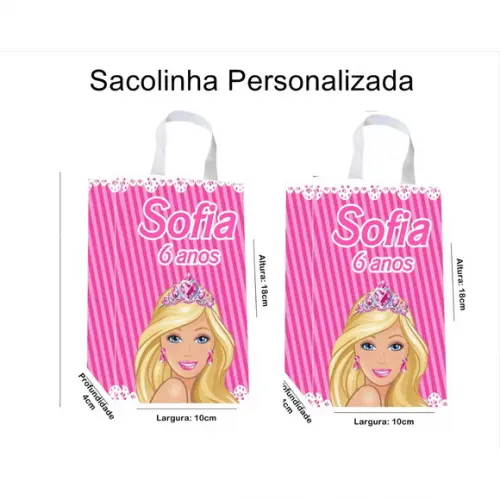 Sacolinha Personalizada Barbie