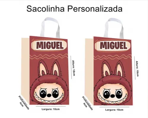 Sacolinha Personalizada Labubu