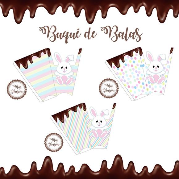 Buquê de Balas Páscoa - Arquivo Digital
