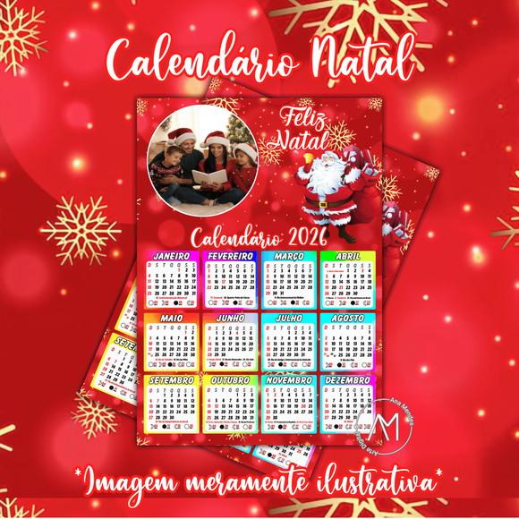 Calendário Natal 2026 Arquivo Digital