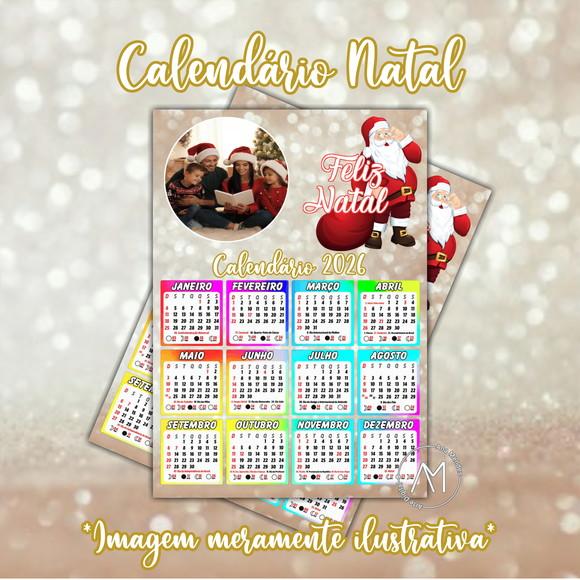 Calendário Natal 2026 Arquivo Digital