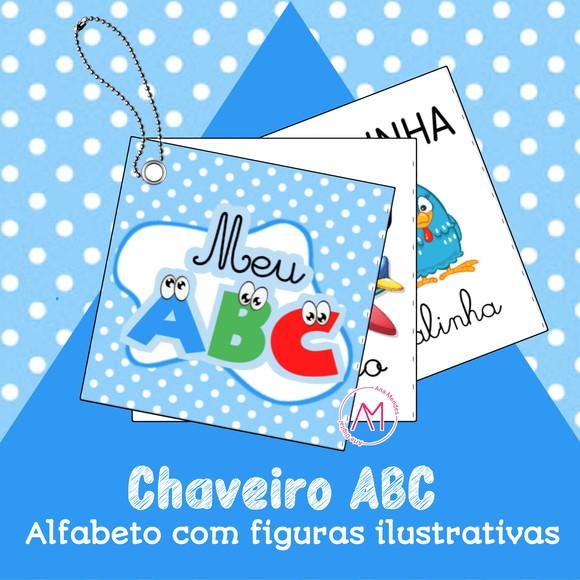 Chaveiro Alfabeto Abc - Arquivo Digital