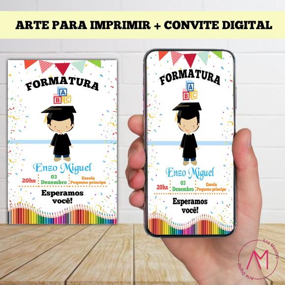 Convite Digital Formatura Abc