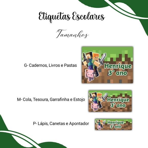 Etiqueta Escolar - Arquivo Digital 56 Temas de Etiquetas