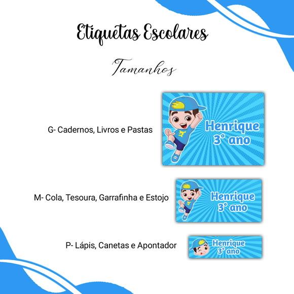 Etiquetas Escolares - Arquivo 56 Temas