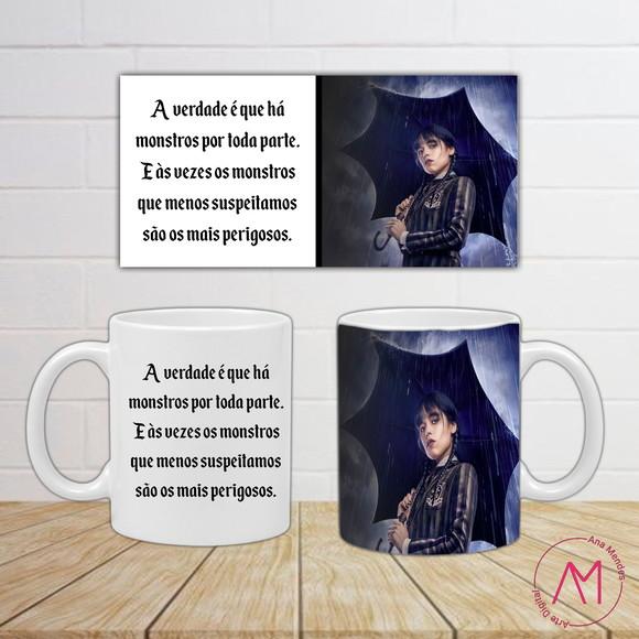 Kit 3 Arte Caneca Wandinha Addams - Arquivo Digital