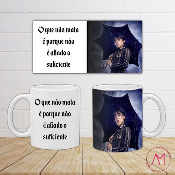 Kit 3 Arte Caneca Wandinha Addams - Arquivo Digital