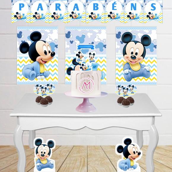Kit Festa Mickey Baby - Arquivo Digital