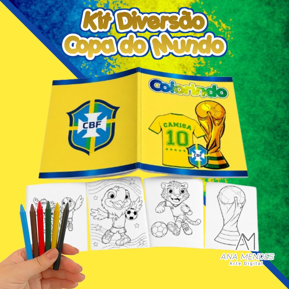Livrinho de colorir copa do mundo
