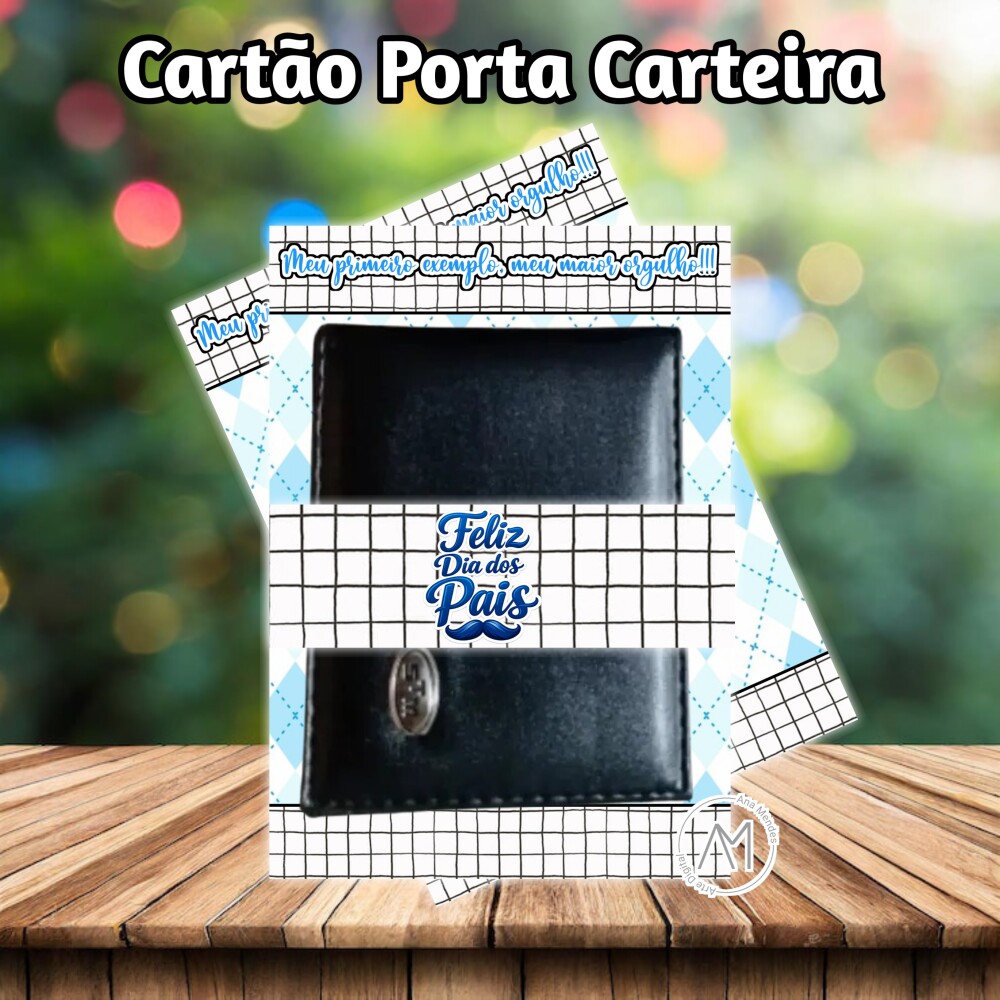 Cartão Porta Carteira dia dos pais