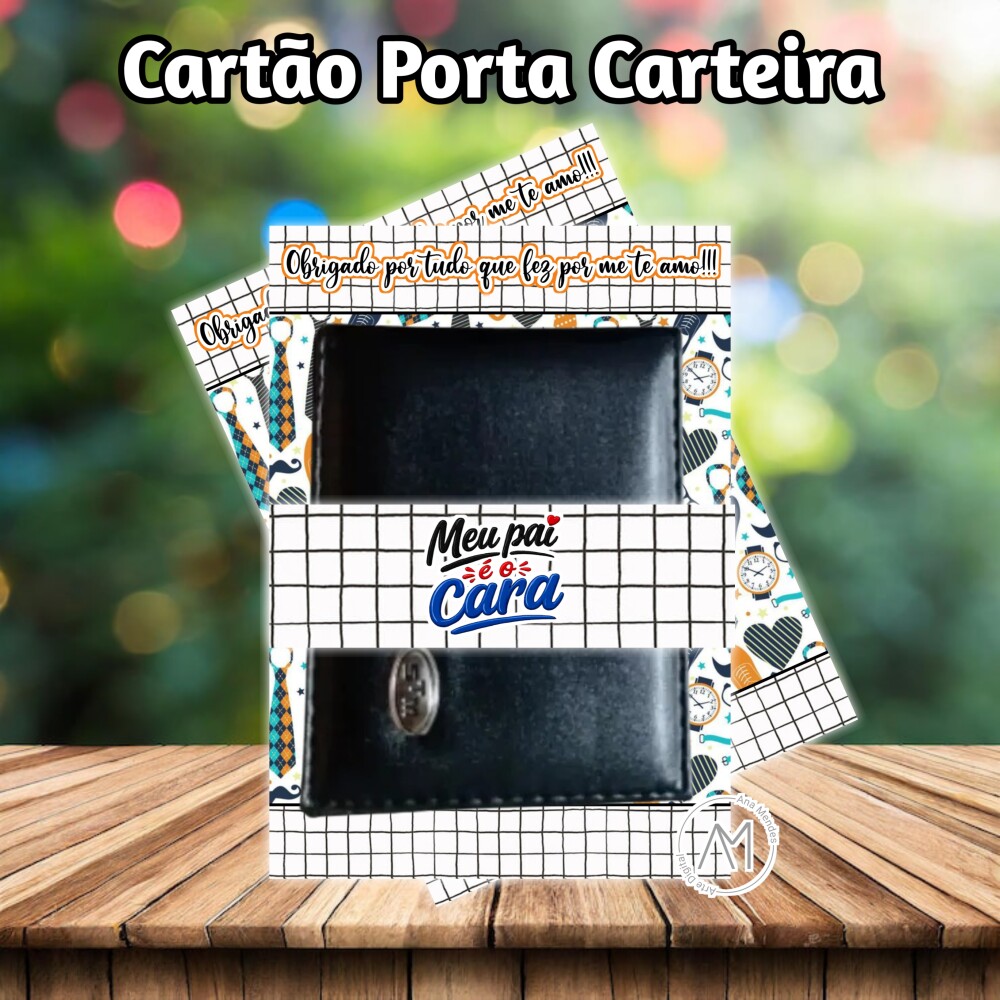 Cartão Porta Carteira dia dos pais