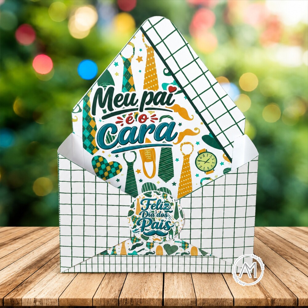 Caixa envelope dia dos pais