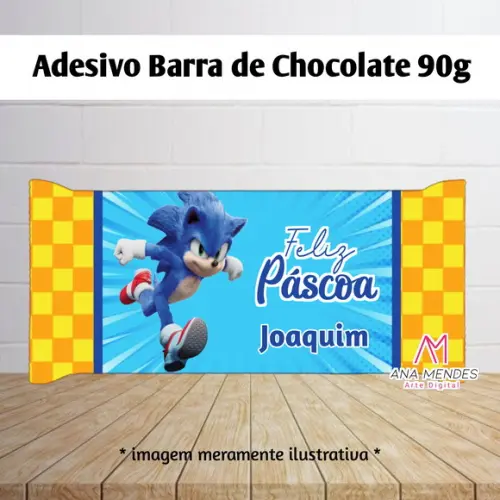 Adesivo Barra de Chocolate - Arquivo