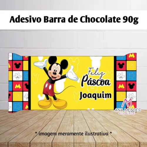 Adesivo Barra de Chocolate - Arquivo